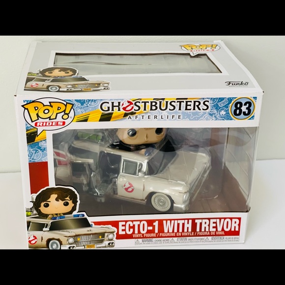 Funko POP! Rides -Ghostbusters Afterlife Vinyl Figure Set ECTO-1 WITH TREVOR #83 - Picture 2 of 5